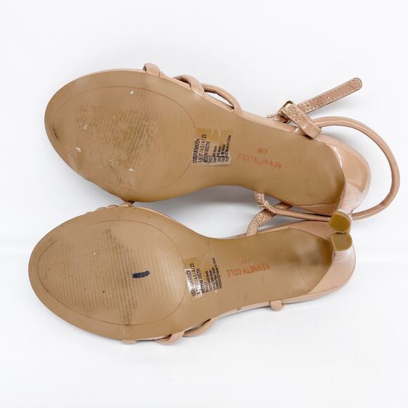 Kenneth Cole Women's Baxley Strappy High Heel Sandals Tan Size 6.5M - Picture 7 of 15